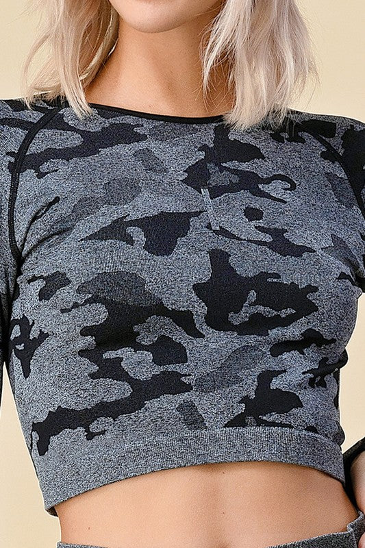 SP50LSSET CAMOUFLAGE CROP SET