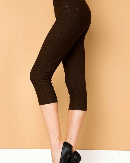 J-04 CAPRI Capri Jeggings – Sleek Stretch Fit