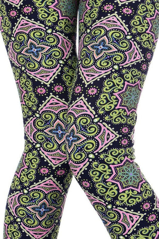 KIDS N196 KIDS ETHNIC PRINT LEGGINGS