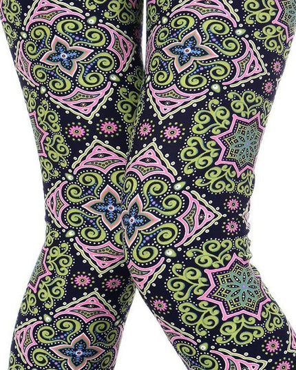 KIDS N196 KIDS ETHNIC PRINT LEGGINGS