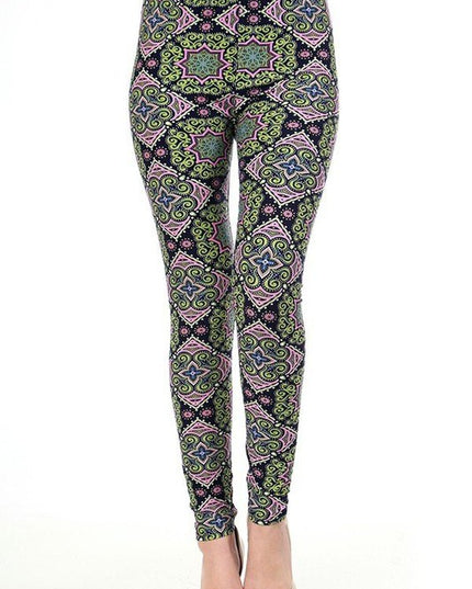 KIDS N196 KIDS ETHNIC PRINT LEGGINGS