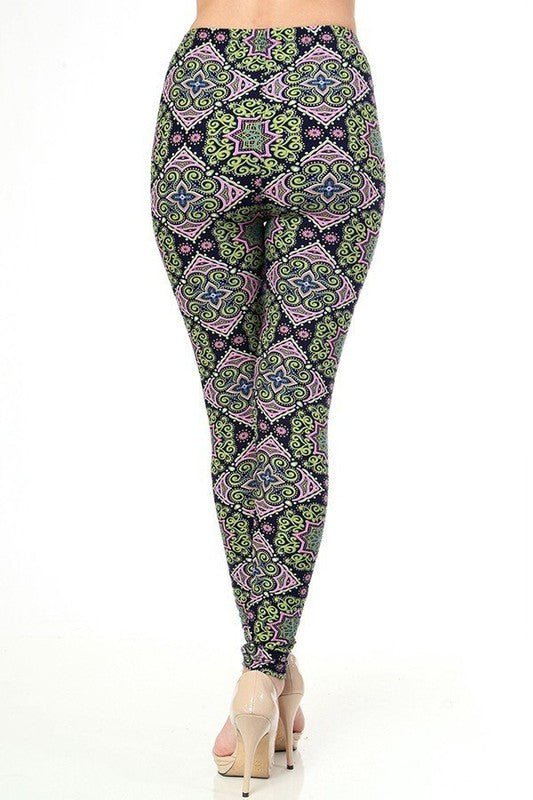KIDS N196 KIDS ETHNIC PRINT LEGGINGS