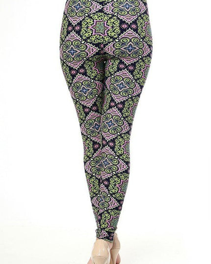 KIDS N196 KIDS ETHNIC PRINT LEGGINGS