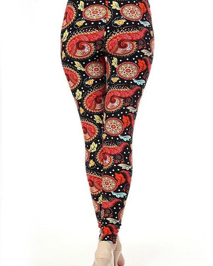 KIDS N184 KIDS PAISLEY PRINT LEGGINGS