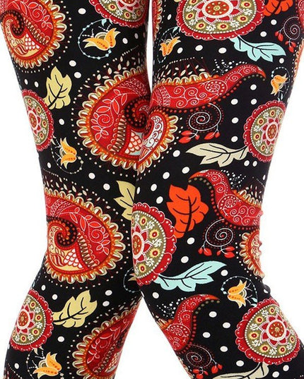 KIDS N184 KIDS PAISLEY PRINT LEGGINGS