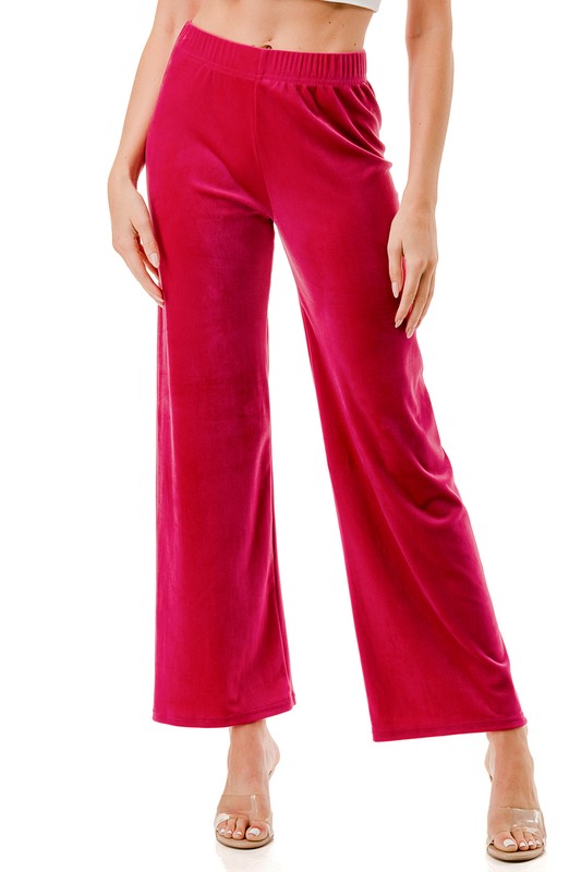 VW001 PLUS SIZE VELOUR PANTS