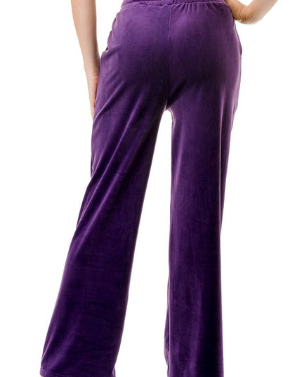 VW002 VELOUR DRAWSTRING PANTS