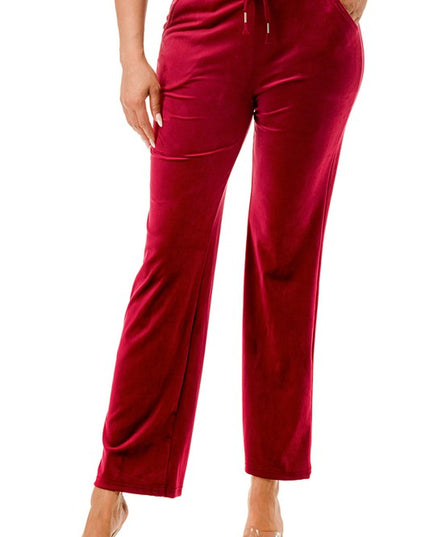 VW002 VELOUR DRAWSTRING PANTS