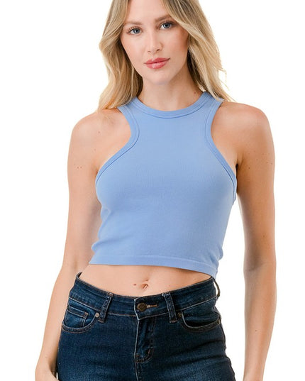 NT65 RIBBED CROP TANK TOP
