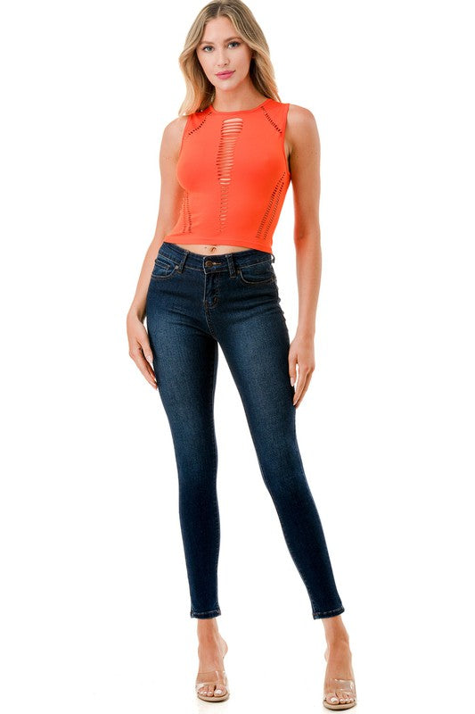 NT59 LASER CUT TANK TOP