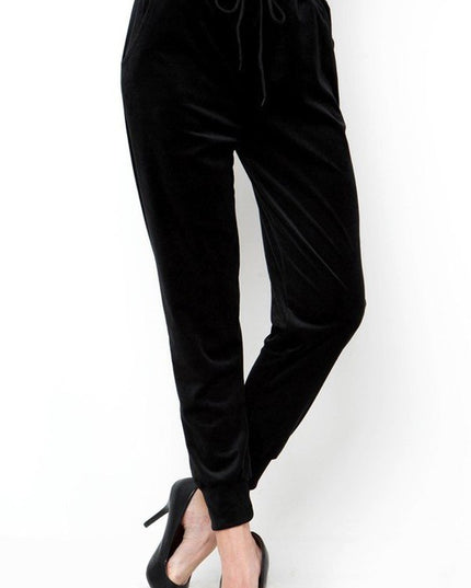 JK-A236 VELOUR JOGGERS