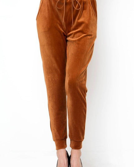 JK-A236 VELOUR JOGGERS