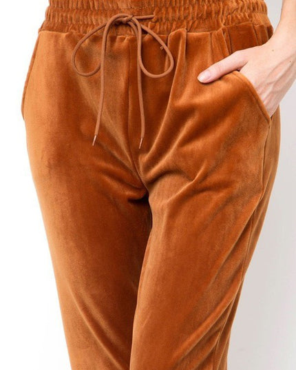 JK-A236 VELOUR JOGGERS