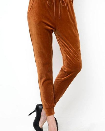 JK-A236 VELOUR JOGGERS