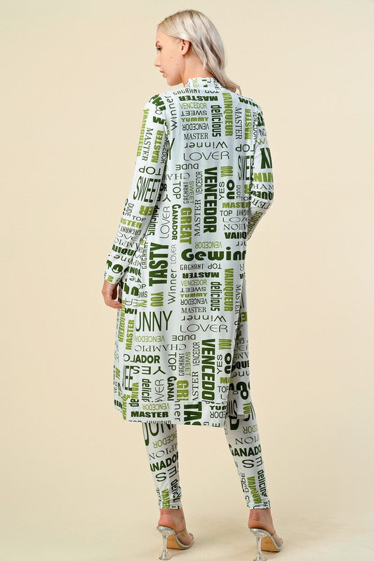 RB-PRT01-SET PRINT CARDIGAN 3-PIECE SET