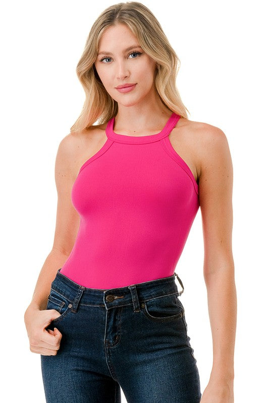 BST738 HALTER NECK BODYSUIT
