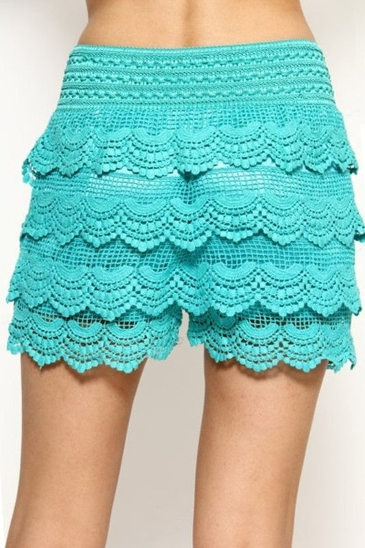 KLAS-101 Kids Crochet Lace Shorts – Boho Chic Look