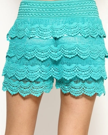 KLAS-101 Kids Crochet Lace Shorts – Boho Chic Look