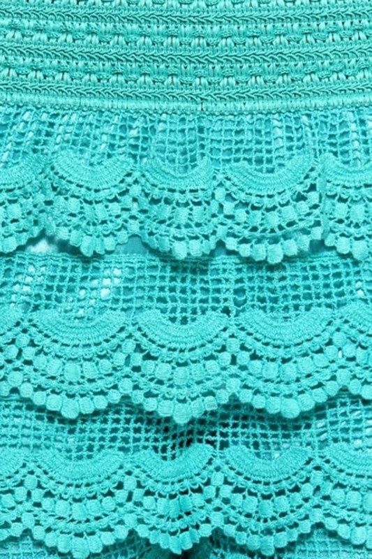 KLAS-101 Kids Crochet Lace Shorts – Boho Chic Look