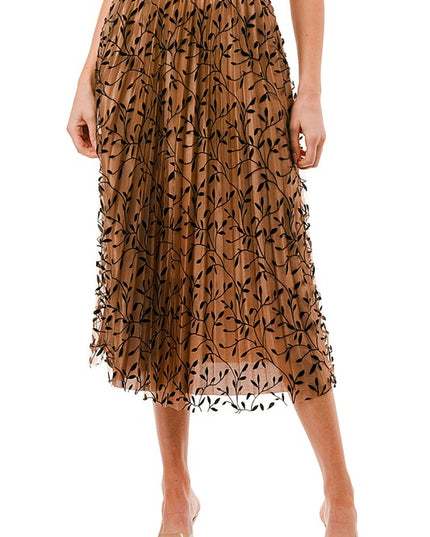 SK703-LE FLOCKING SKIRT