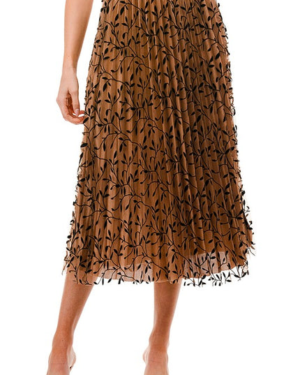 SK703-LE FLOCKING SKIRT