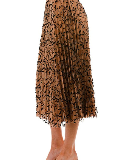 SK703-LE FLOCKING SKIRT