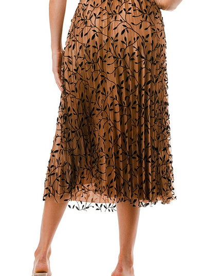 SK703-LE FLOCKING SKIRT