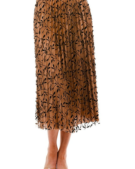 SK703-LE FLOCKING SKIRT
