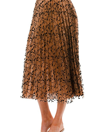 SK703-LE FLOCKING SKIRT