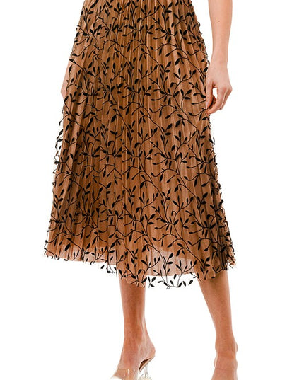 SK703-LE FLOCKING SKIRT