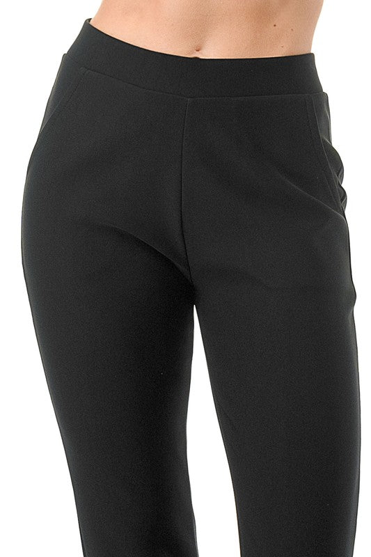 SCUP18X Plus Size Scuba Pants – High Waist Slim Fit Trousers