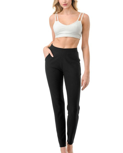 SCUP18X Plus Size Scuba Pants – High Waist Slim Fit Trousers
