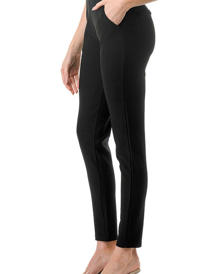 SCUP18X Plus Size Scuba Pants – High Waist Slim Fit Trousers