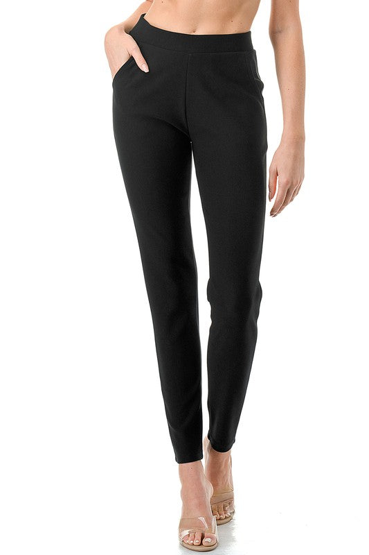 SCUP18X Plus Size Scuba Pants – High Waist Slim Fit Trousers