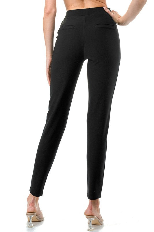 SCUP18X Plus Size Scuba Pants – High Waist Slim Fit Trousers