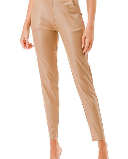 PU18 Faux Leather Pants – Sleek Edgy Style