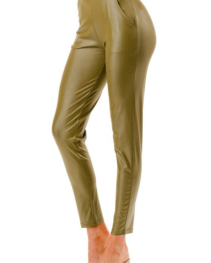 PU18 Faux Leather Pants – Sleek Edgy Style