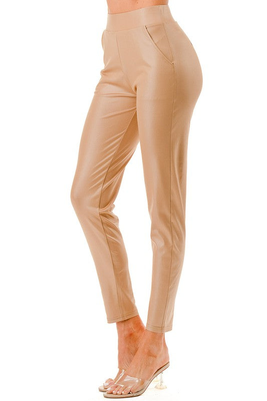 PU18 FAUX LEATHER PANTS