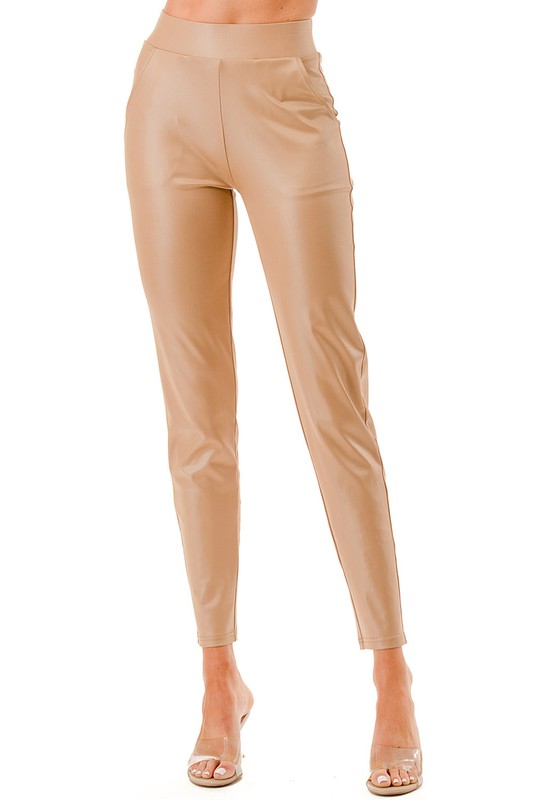 PU18 FAUX LEATHER PANTS