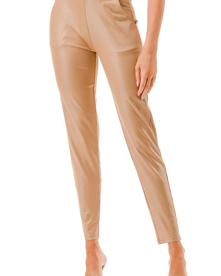 PU18 Faux Leather Pants – Sleek Edgy Style