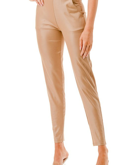 PU18 Faux Leather Pants – Sleek Edgy Style
