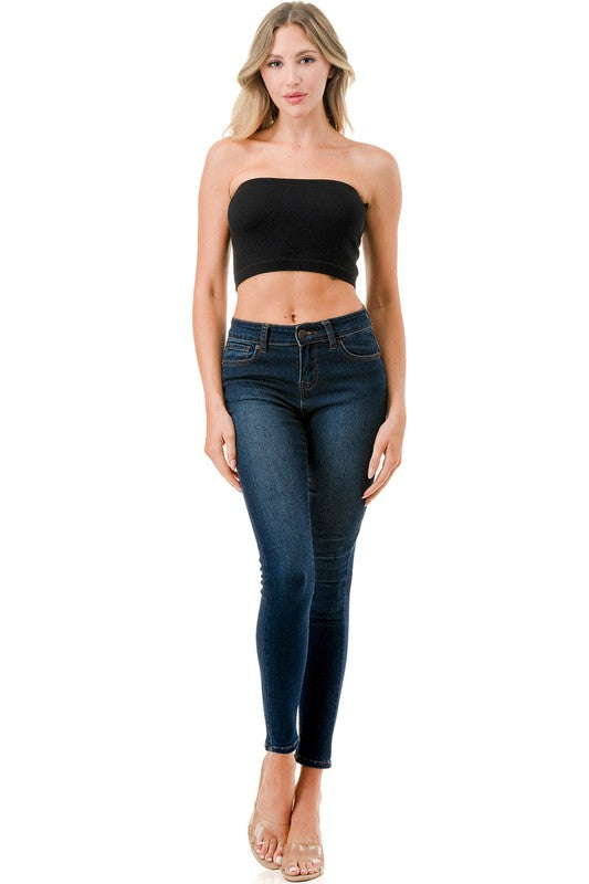 315 TUBE BRA RIBBED TUBE TOP