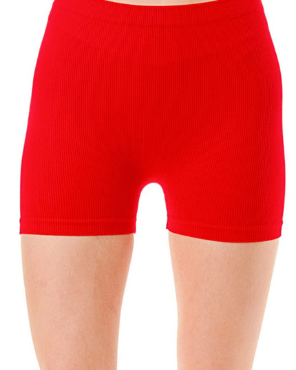 R11 SOLID RIBBED BASIC SHORTS