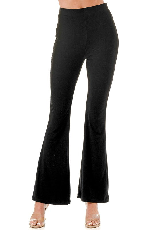 YPWL SOLID WIDE LEG PANTS