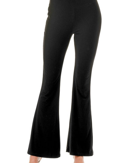 YPWL SOLID WIDE LEG PANTS