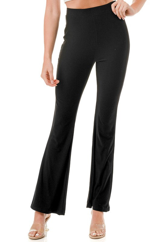 YPWL SOLID WIDE LEG PANTS