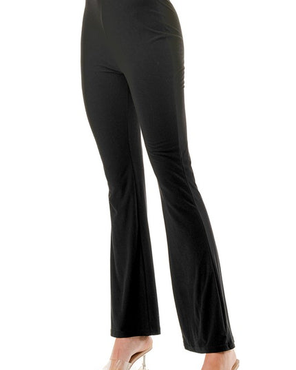 YPWL SOLID WIDE LEG PANTS