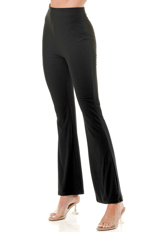 YPWL SOLID WIDE LEG PANTS