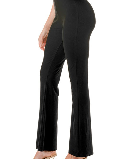 YPWL SOLID WIDE LEG PANTS