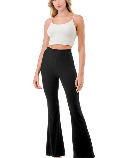 YPWL SOLID WIDE LEG PANTS